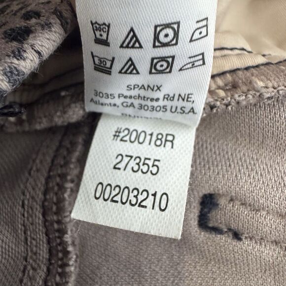 SPANX Jean-ish Ankle Leggings Jeans Size S Dots Animal Print Brown Black 20018R - Picture 12 of 12